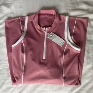 Puma Pink Zip-Up Sleeveless Golf Dress